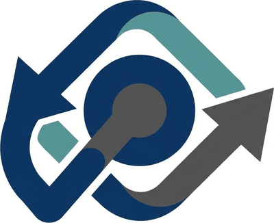 Стилизованный логотип для внутренних коммуникаций компании, чистый современный дизайн без текста.